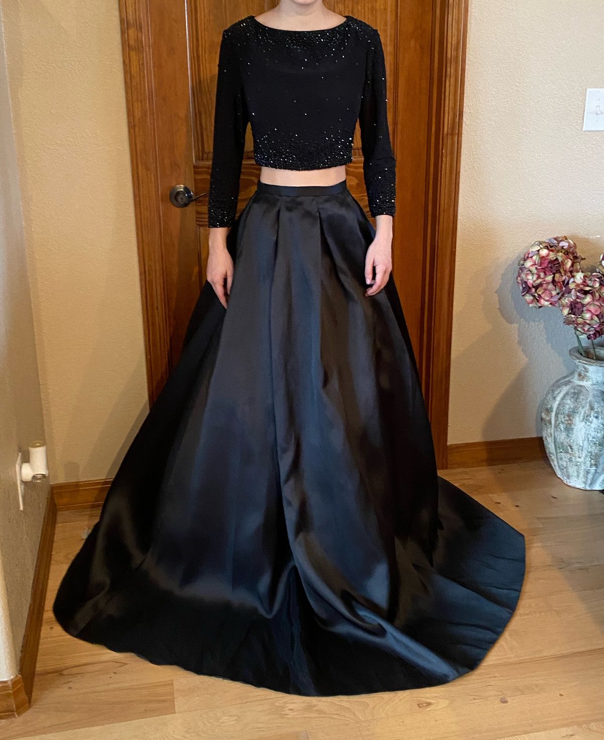 Strapless Black Ball Gown Prom Dresses FD1498 – Viniodress