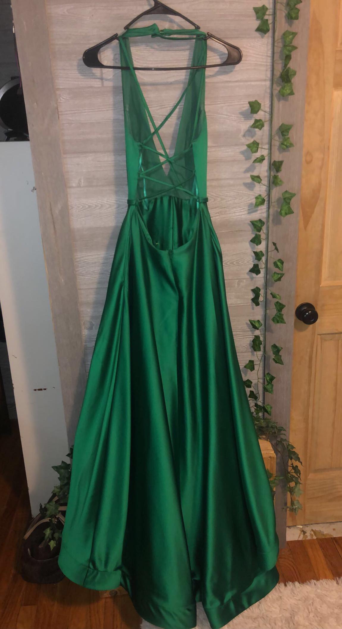 Size 4 Prom Green Ball Gown on Queenly
