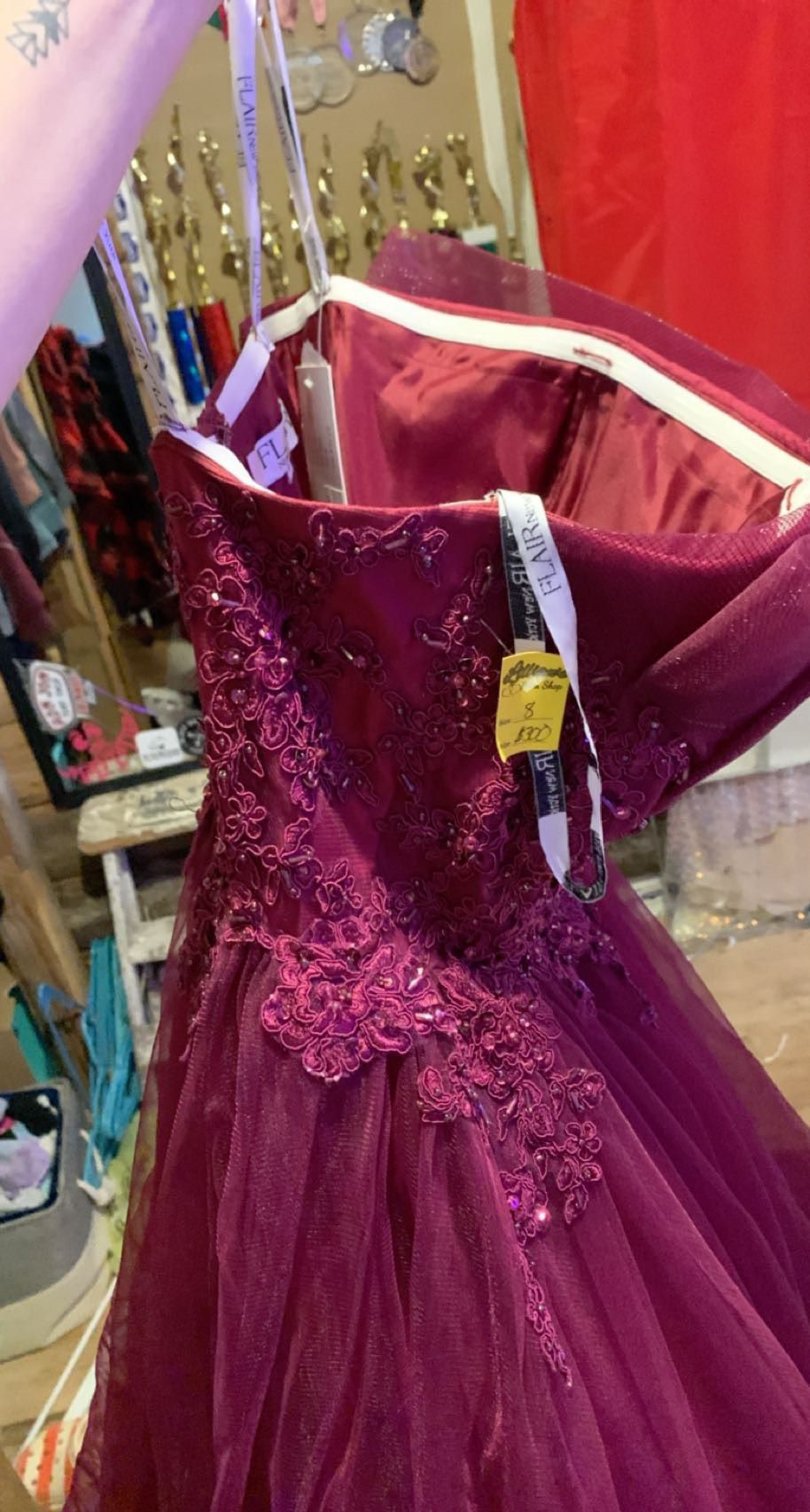 Size 8 Purple Ball Gown on Queenly