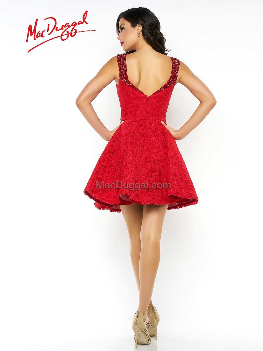 Style 27167 Hannah S Size 0 Red Cocktail Dress on Queenly