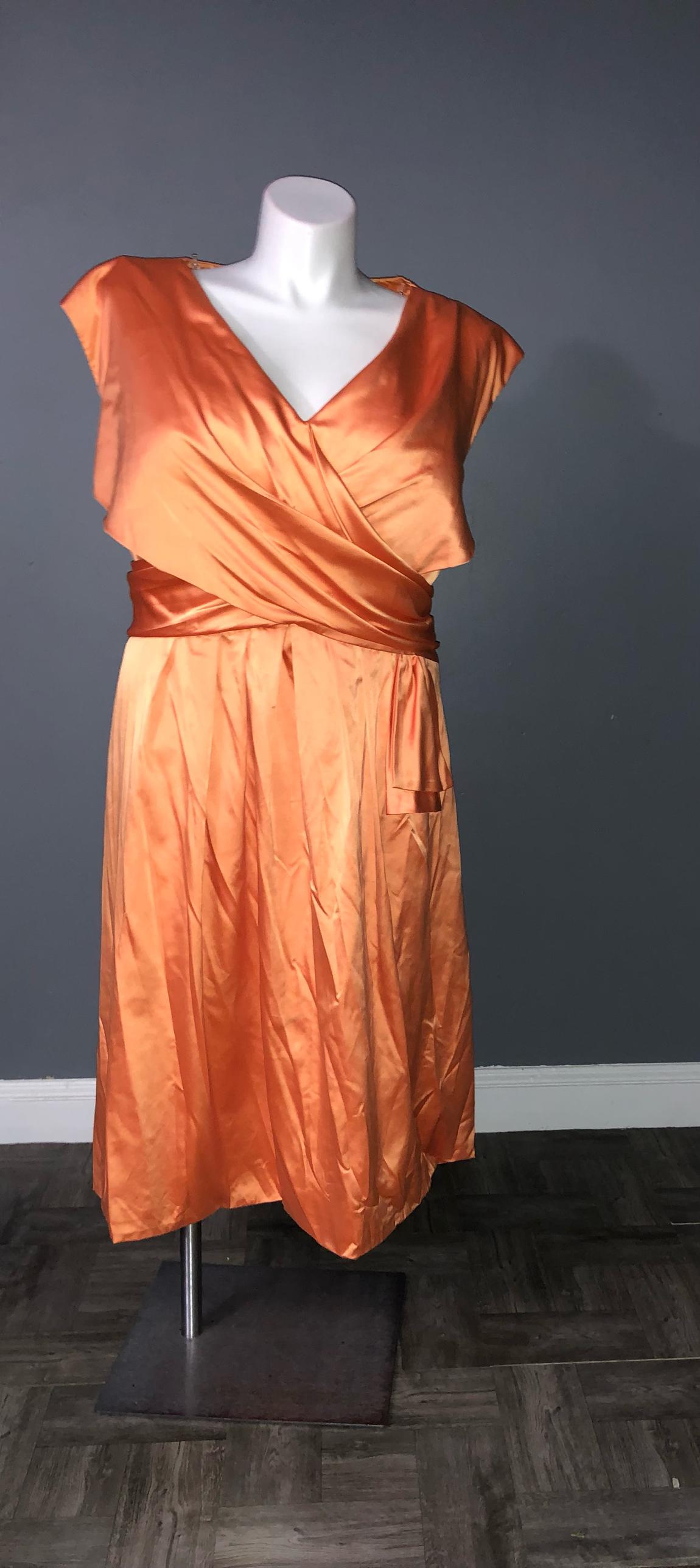 Plus Size 30 Prom Orange Cocktail Dress on Queenly
