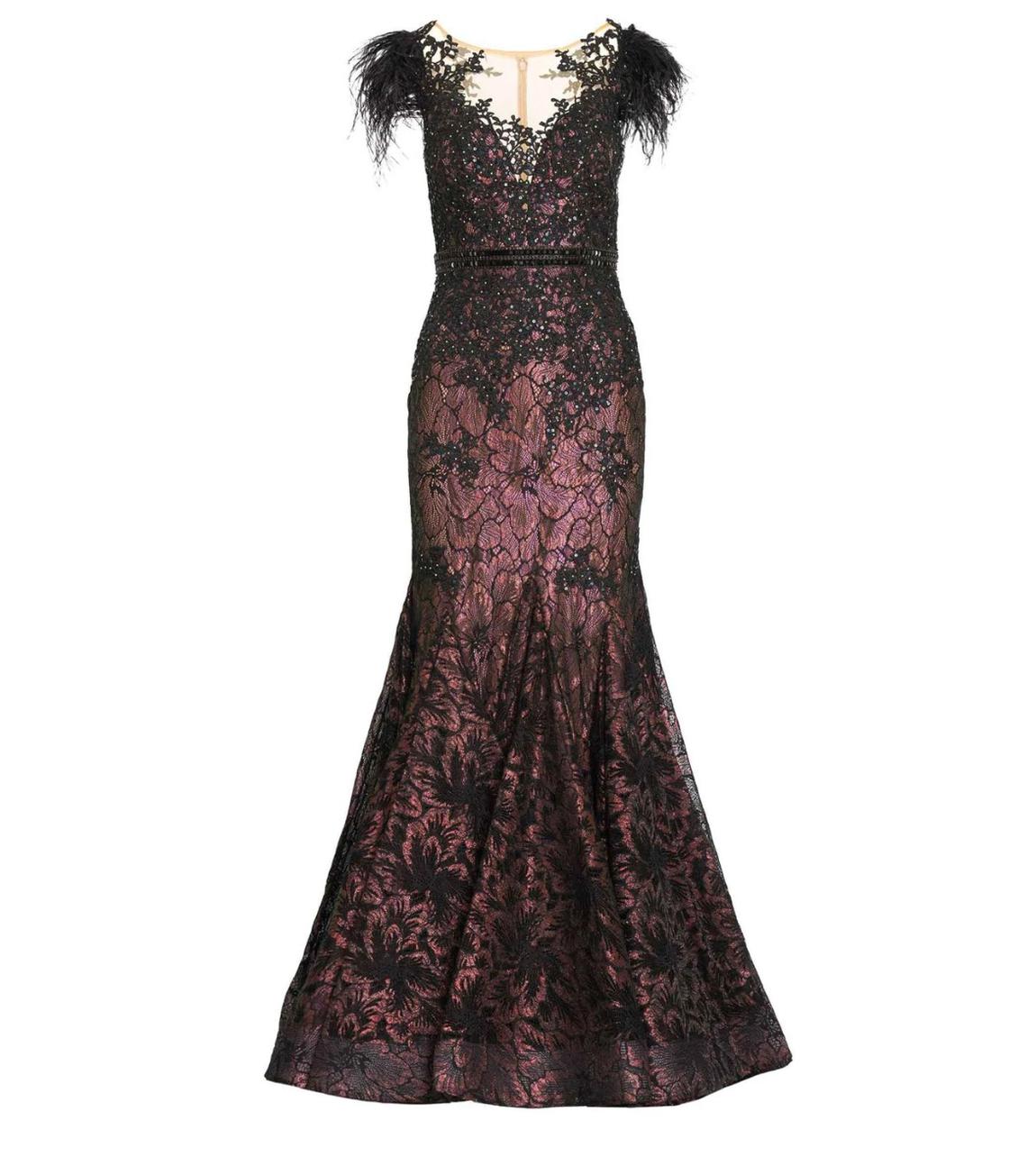 Mac Duggal Plus Size 18 Black Mermaid Dress on Queenly