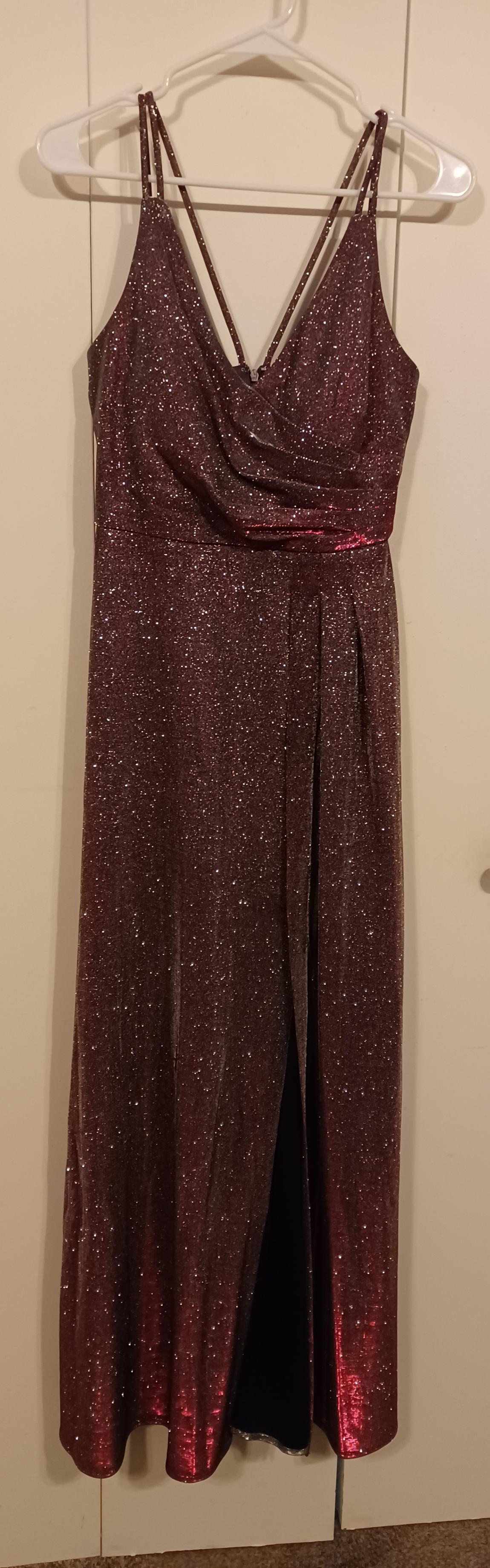 Size 4 Multicolor Side Slit Dress on Queenly