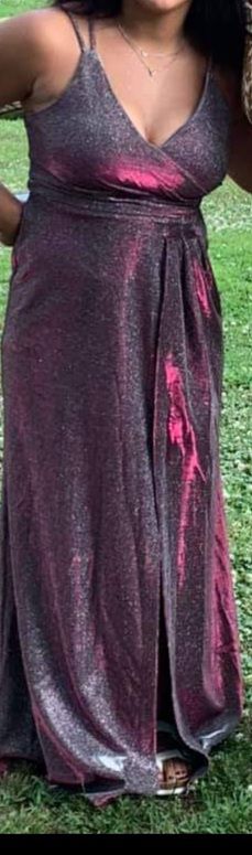 Size 4 Multicolor Side Slit Dress on Queenly