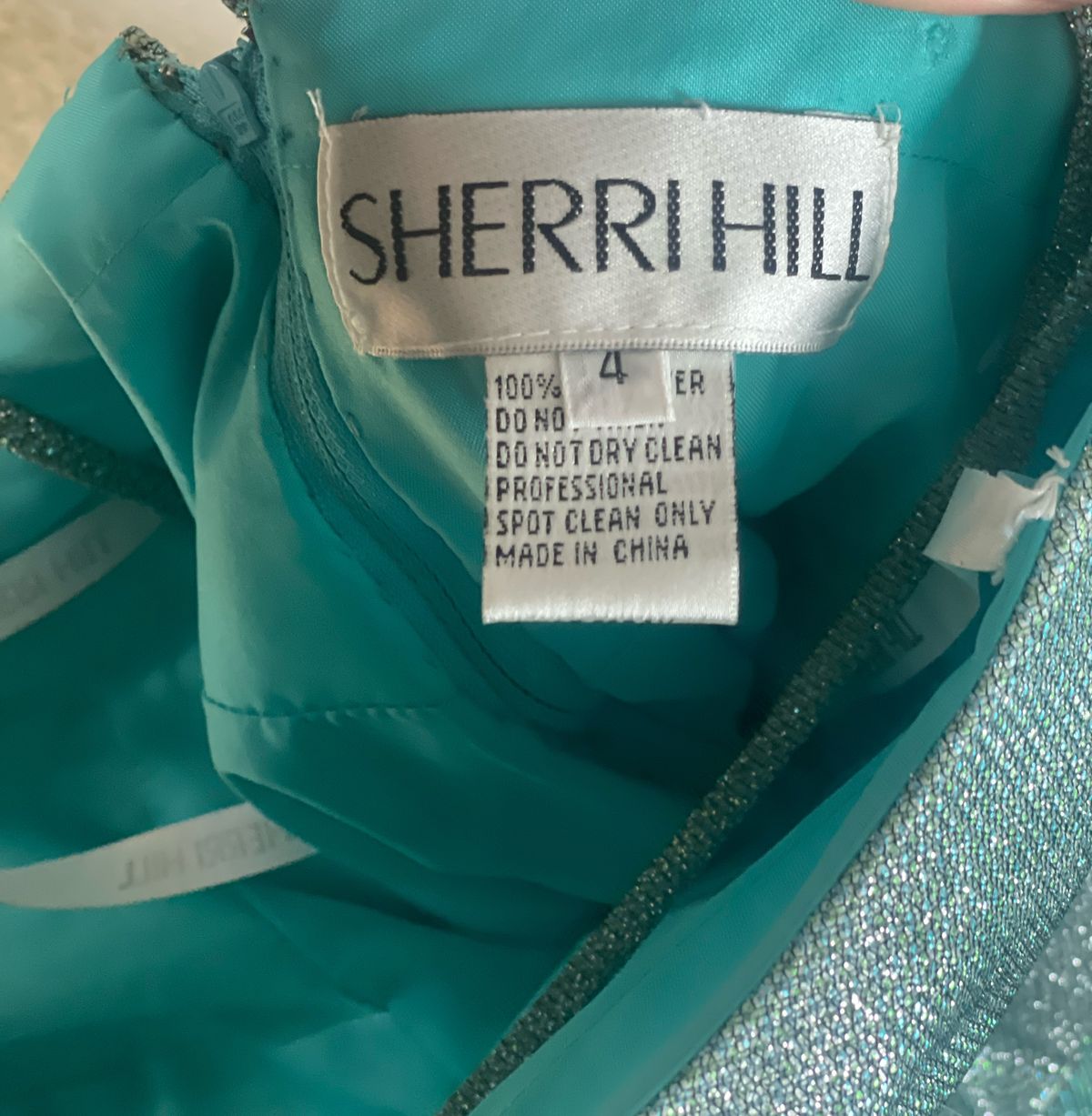 Sherri Hill Size 4 Prom Sequined Blue Cocktail Dress on Queenly