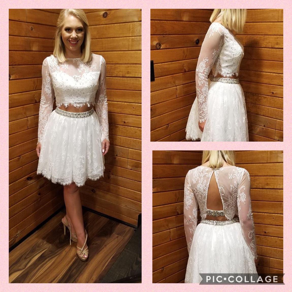 Sherri Hill Size 2 White Cocktail Dress on Queenly