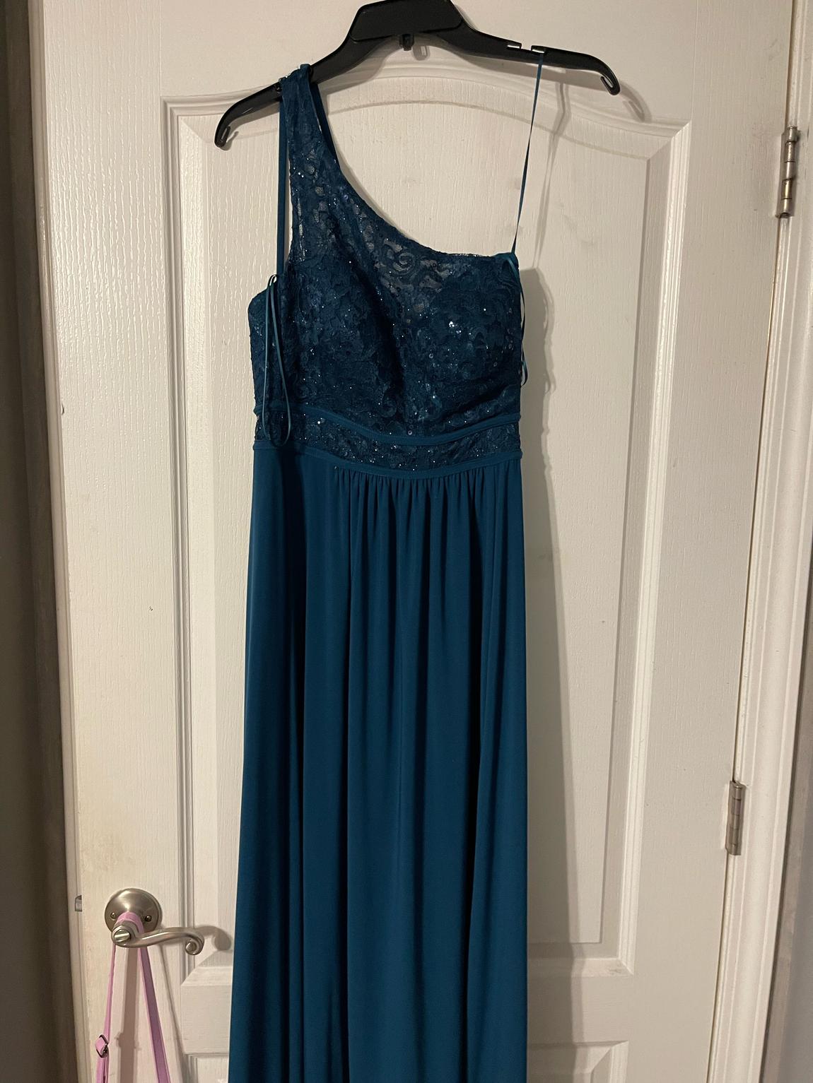 Size 0 Blue Floor Length Maxi on Queenly