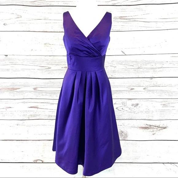 Size 10 Purple A-line Dress on Queenly