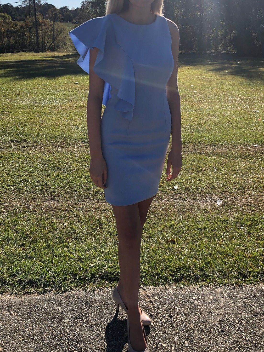Size 4 Homecoming Light Blue Cocktail Dress on Queenly
