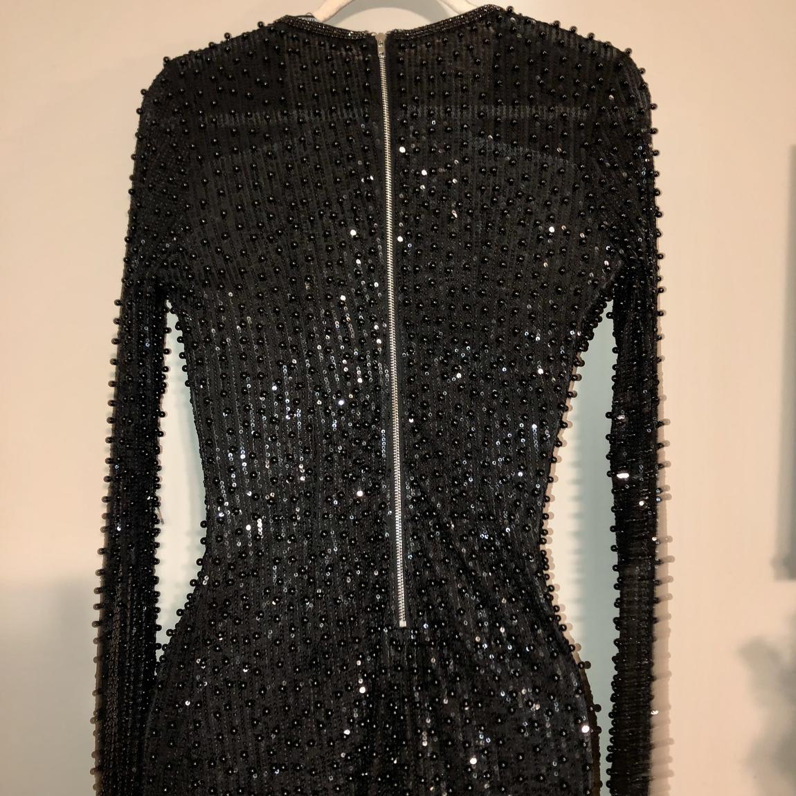 Size 4 Nightclub Long Sleeve Black Cocktail Dress on Queenly