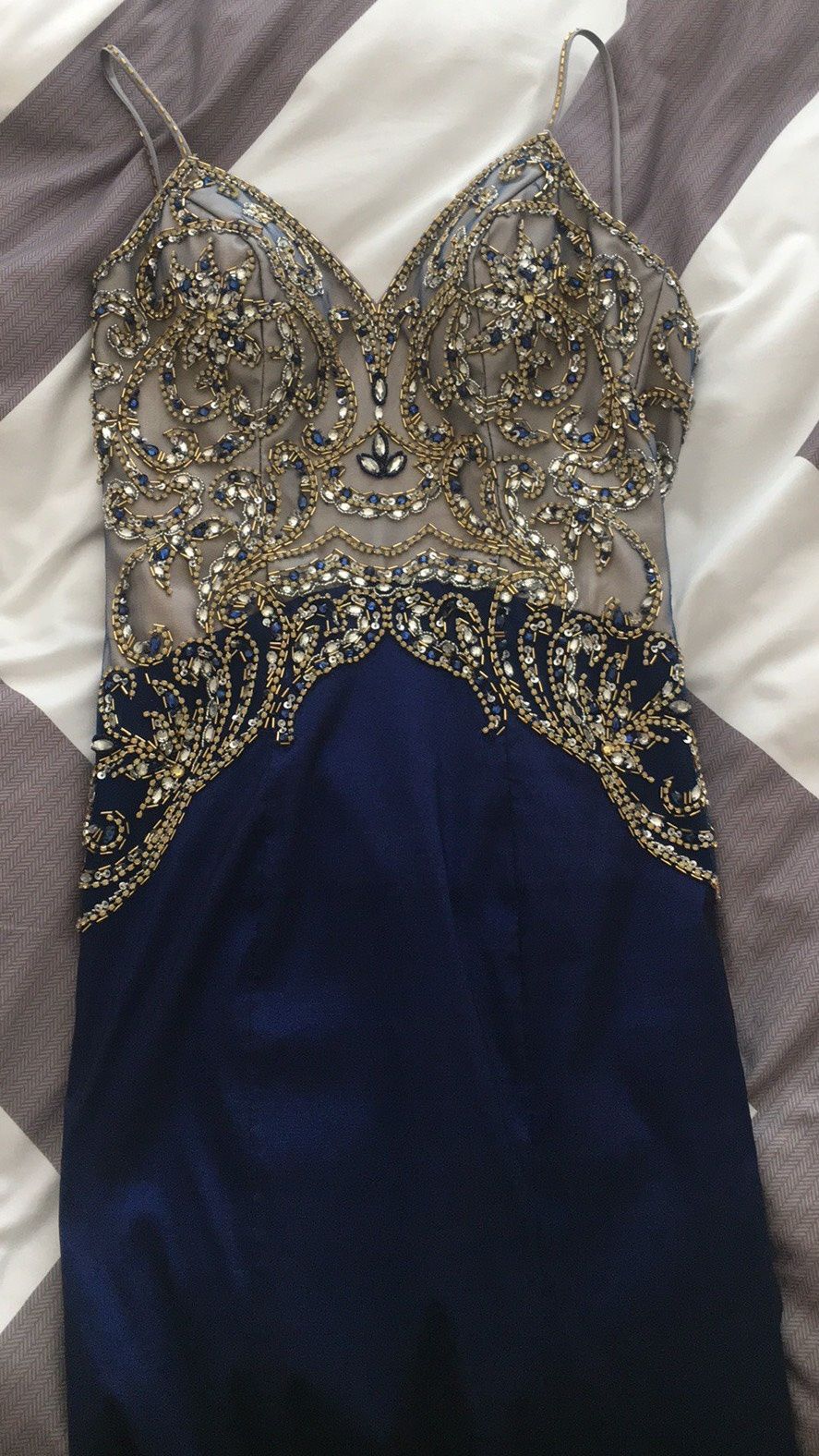 MoriLee Size 4 Wedding Guest Royal Blue Mermaid Dress on Queenly