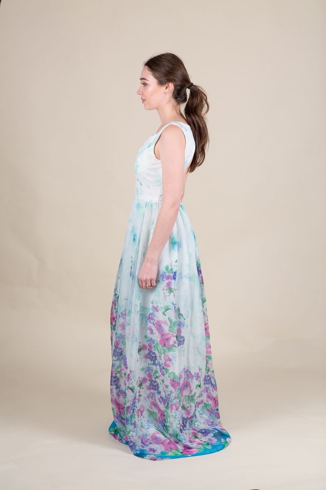 Minuet Size 4 Floral Multicolor Ball Gown on Queenly