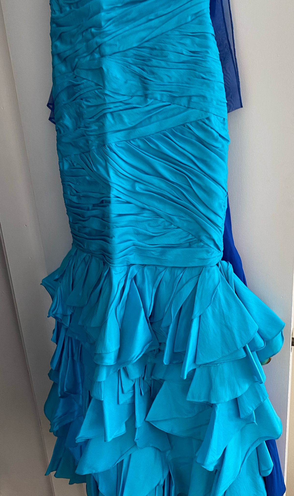 Size 4 Blue Mermaid Dress on Queenly