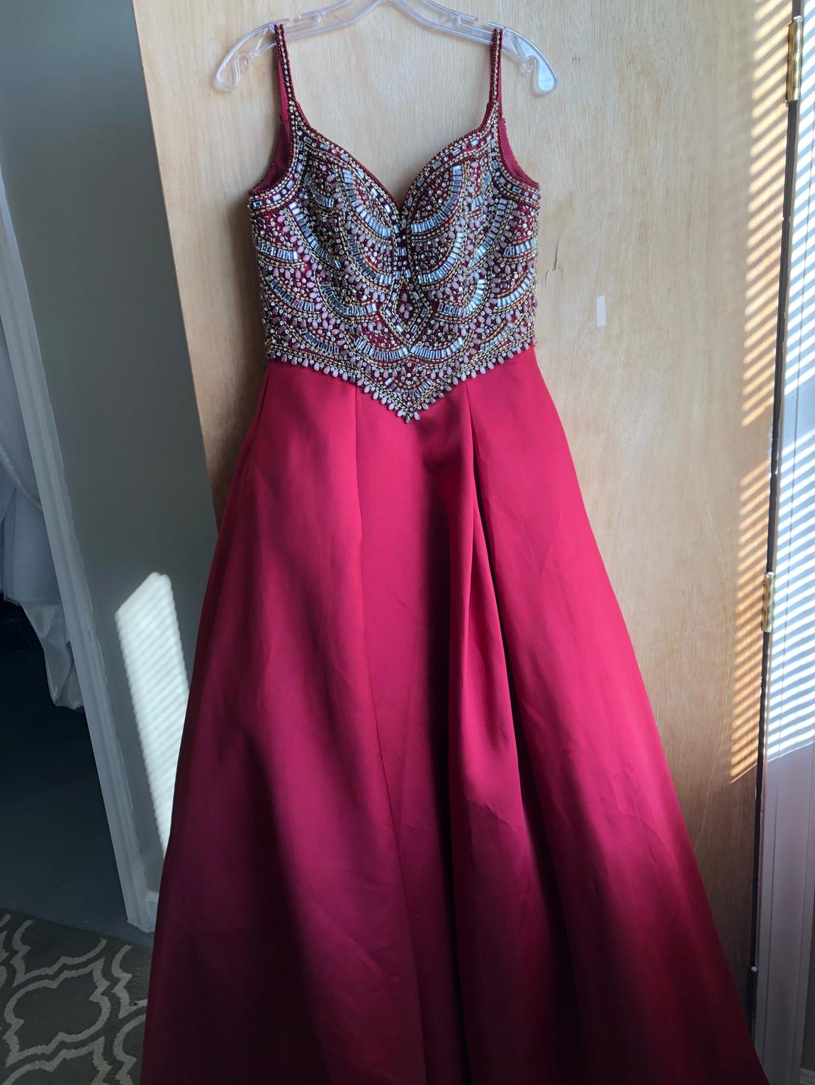 Mac Duggal Size 4 Prom Red Ball Gown on Queenly