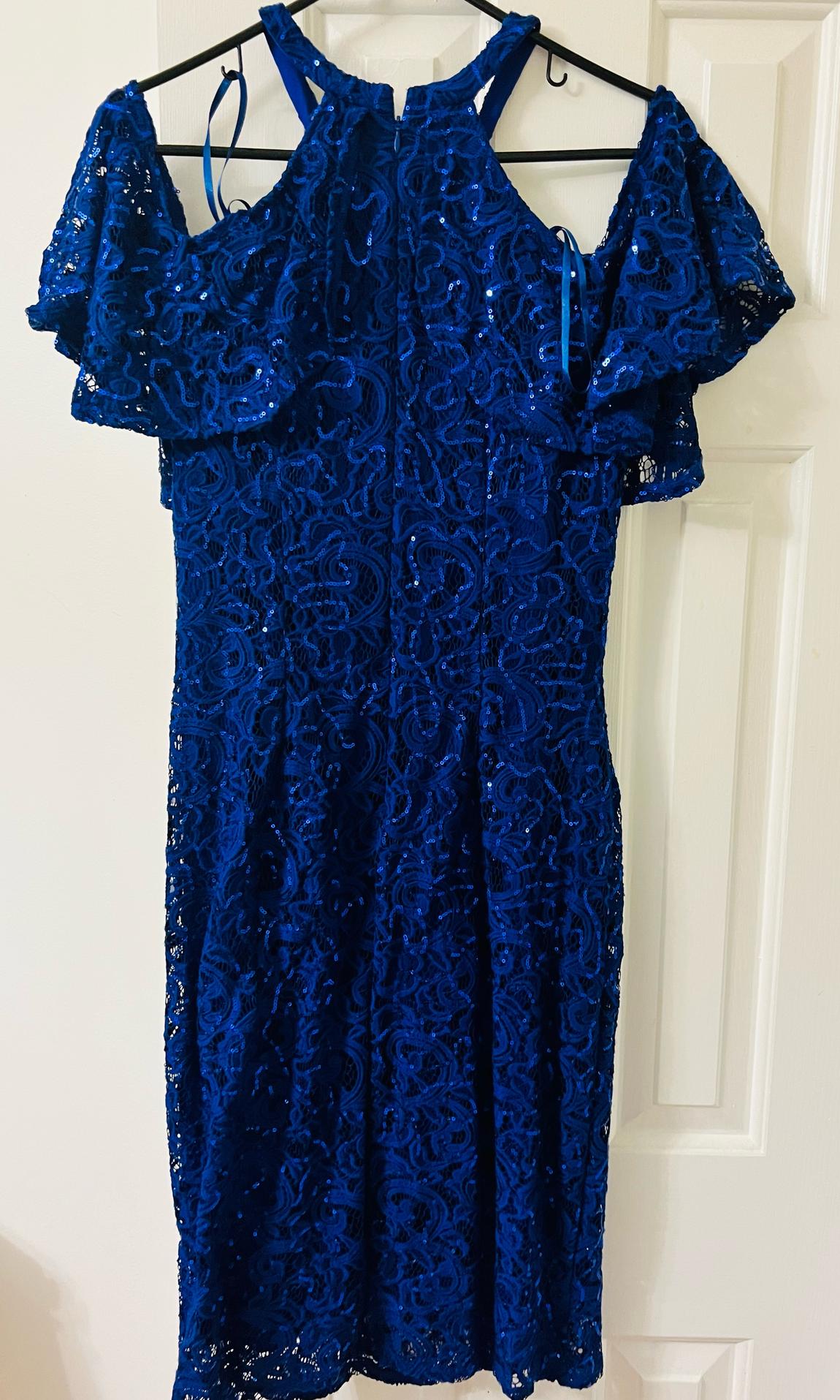 Size 10 Blue Cocktail Dress on Queenly