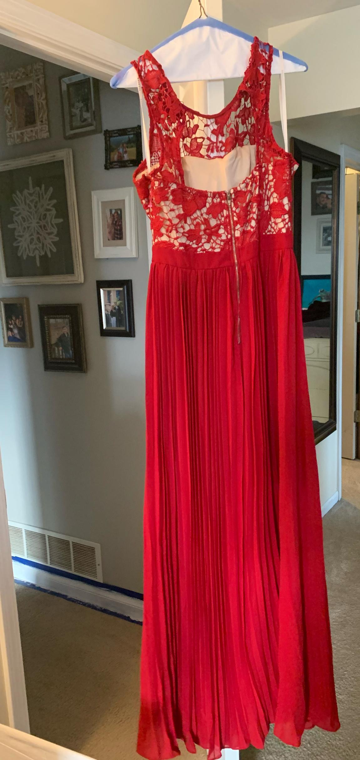 Size 10 Red A-line Dress on Queenly
