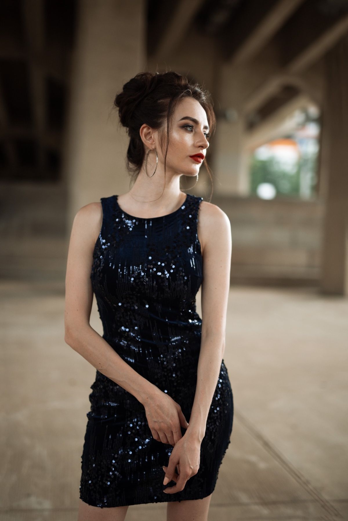 Size 0 Sequined Blue Cocktail Dress on Queenly