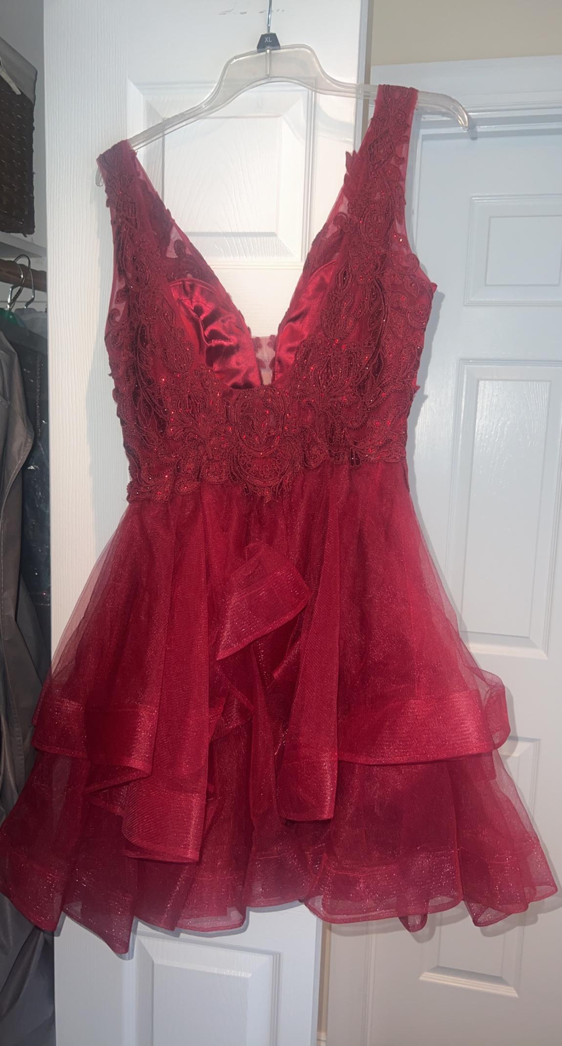 Fiesta fashion Size 8 Homecoming Red Cocktail Dress on Queenly
