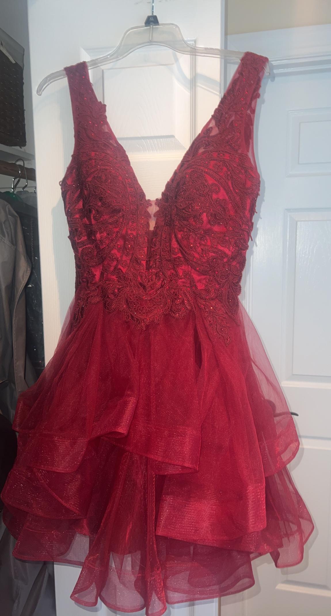 Fiesta fashion Size 8 Homecoming Red Cocktail Dress on Queenly
