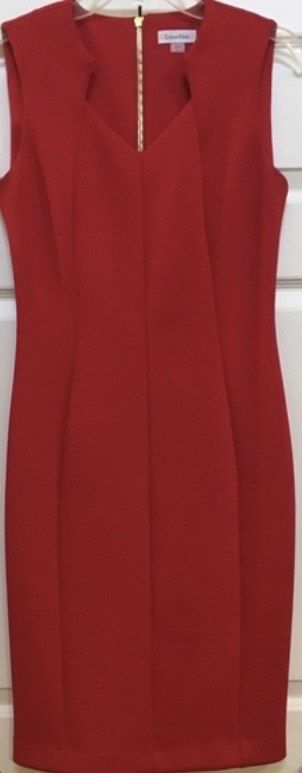 Calvin Klein Size 4 Red Cocktail Dress on Queenly