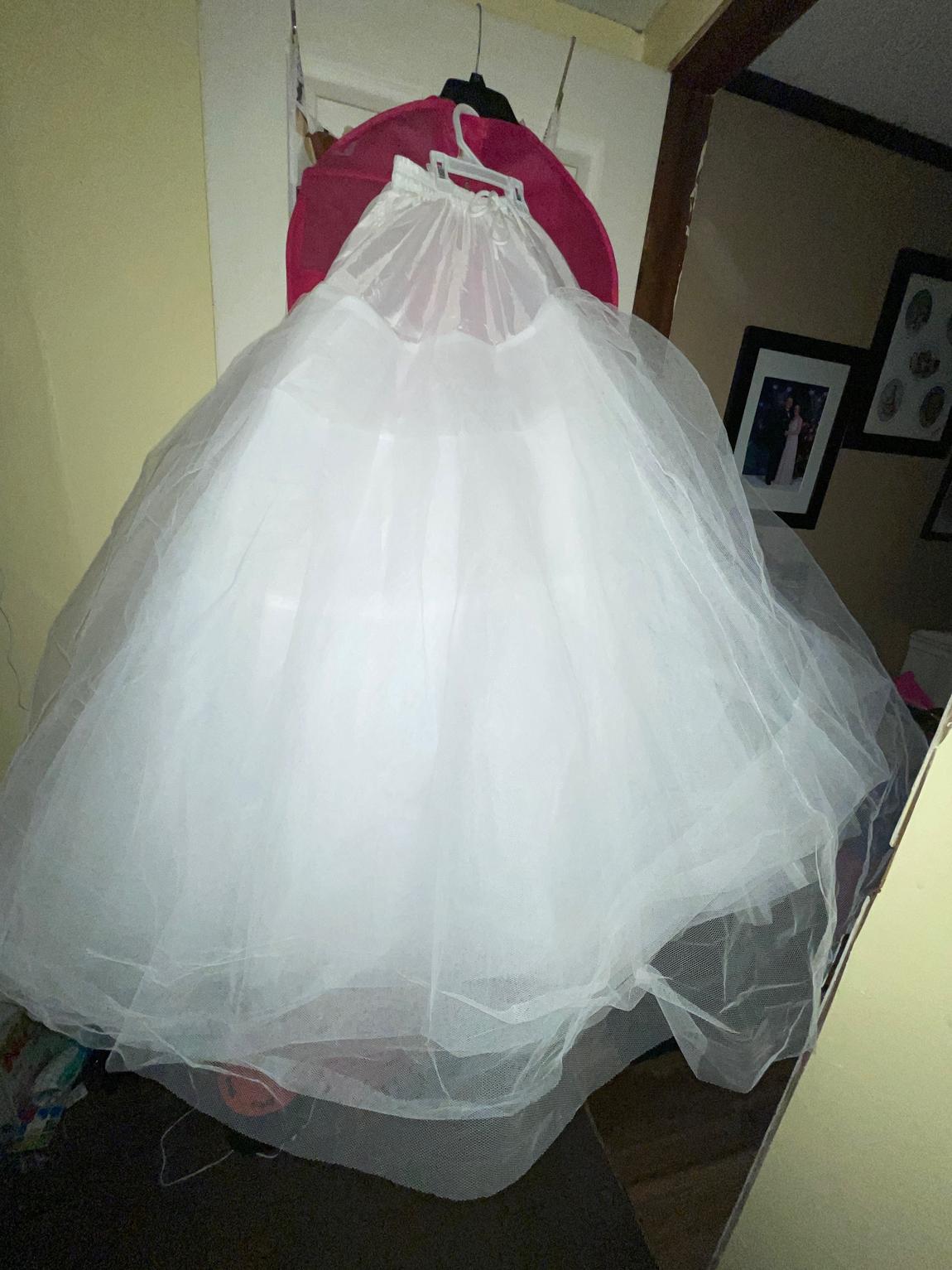 Size 12 Strapless Hot Pink Ball Gown on Queenly