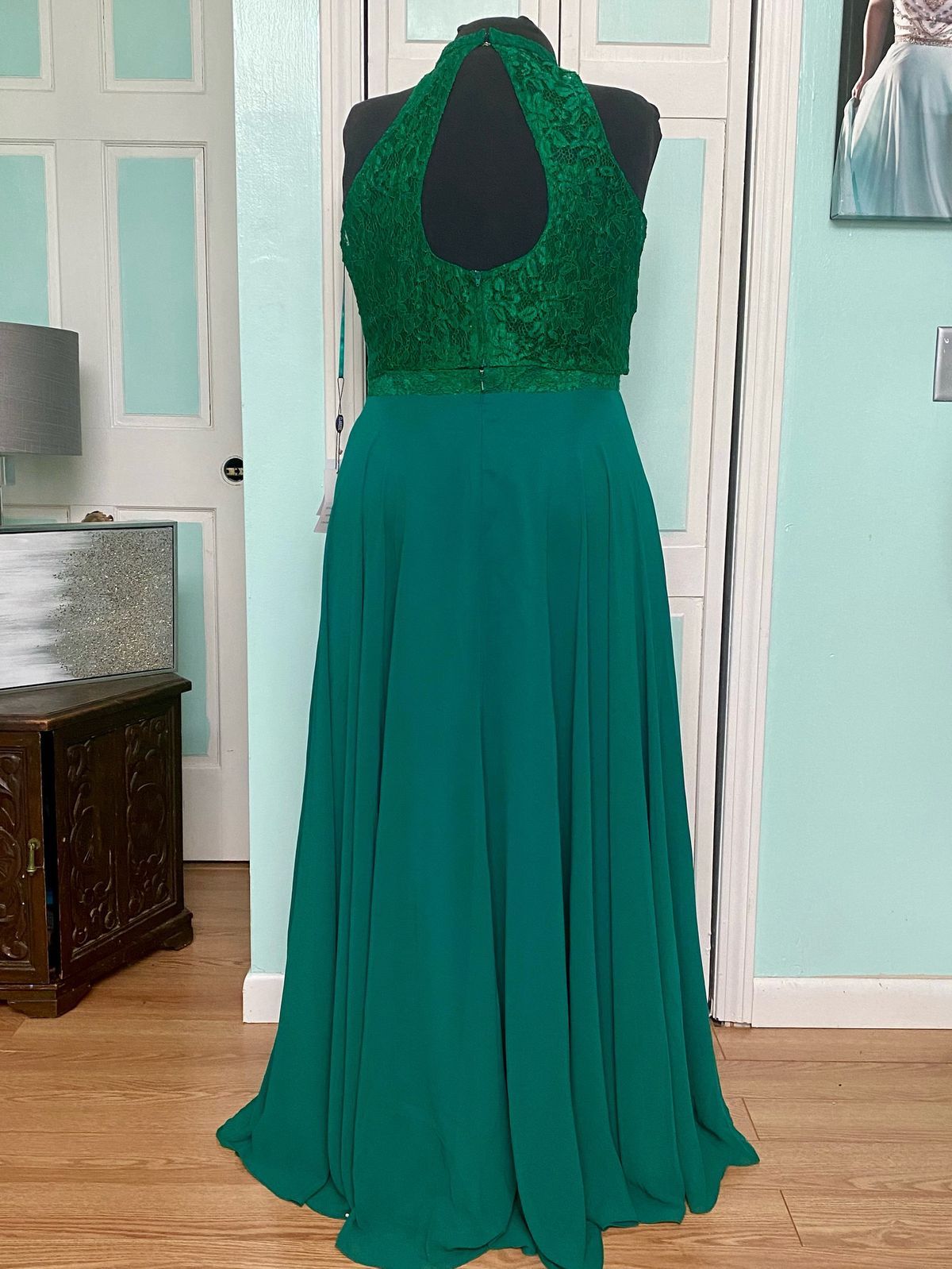 Clarisse Plus Size 24 Prom Lace Green A-line Dress on Queenly