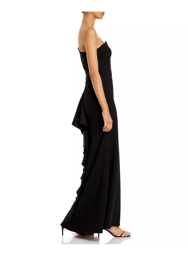 Aqua Size 2 Prom Cap Sleeve Turquoise Black Mermaid Dress on Queenly
