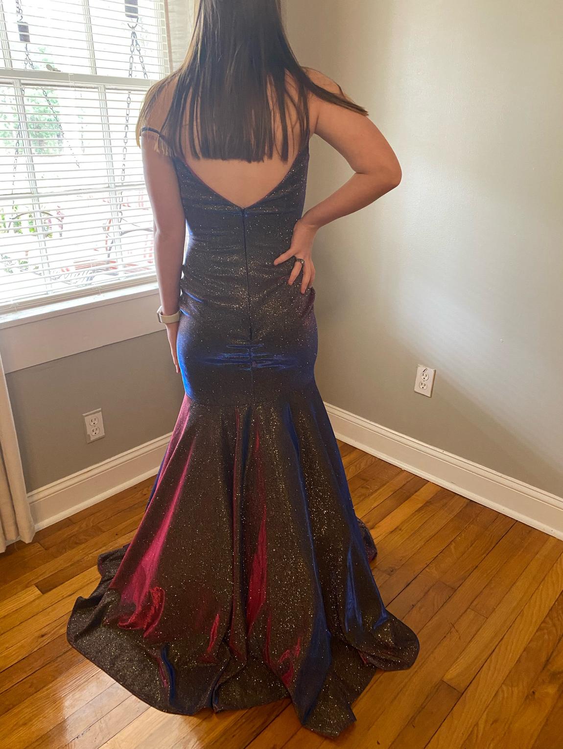 Size 4 Prom Multicolor Mermaid Dress on Queenly