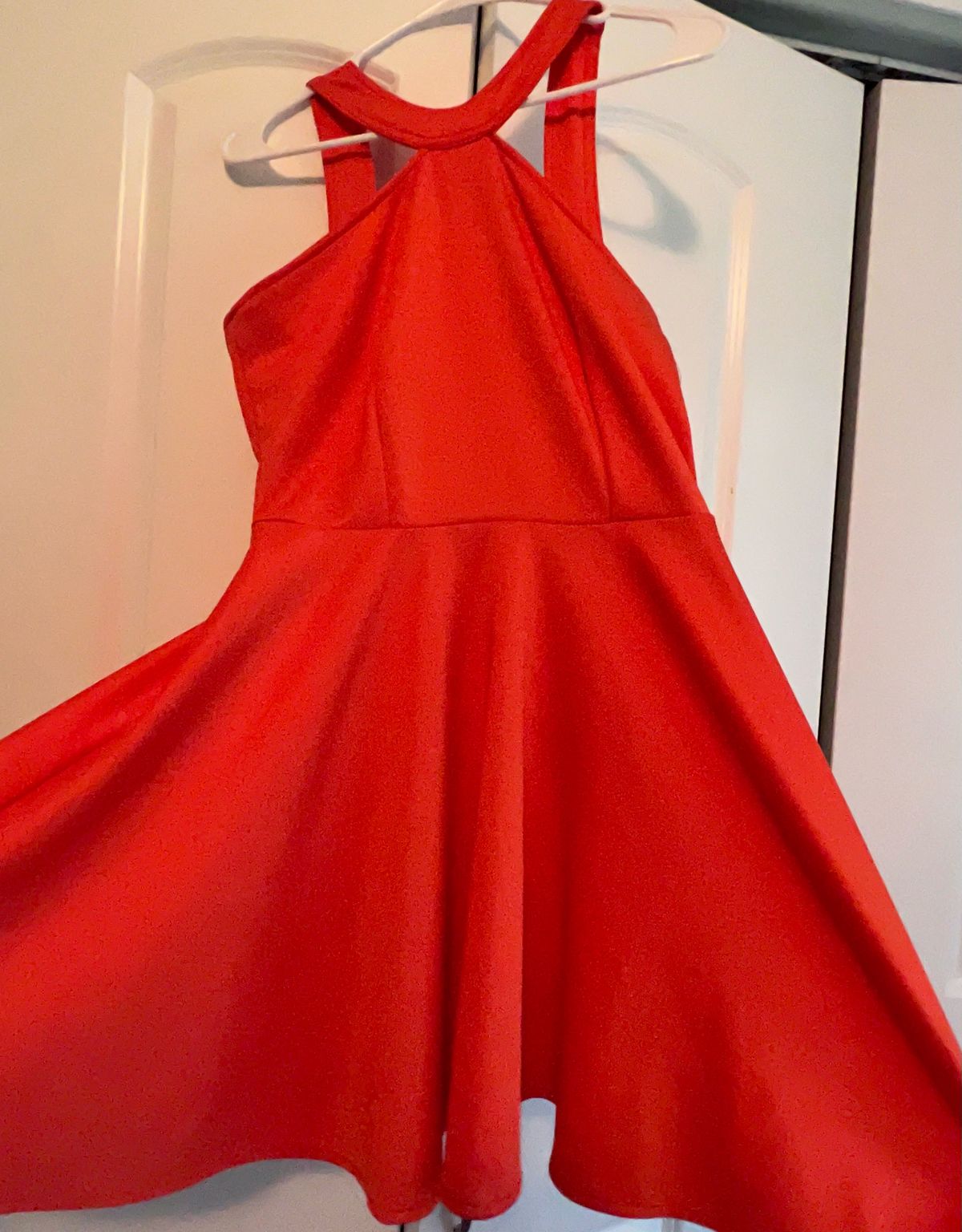 Size 6 Homecoming Orange A-line Dress on Queenly