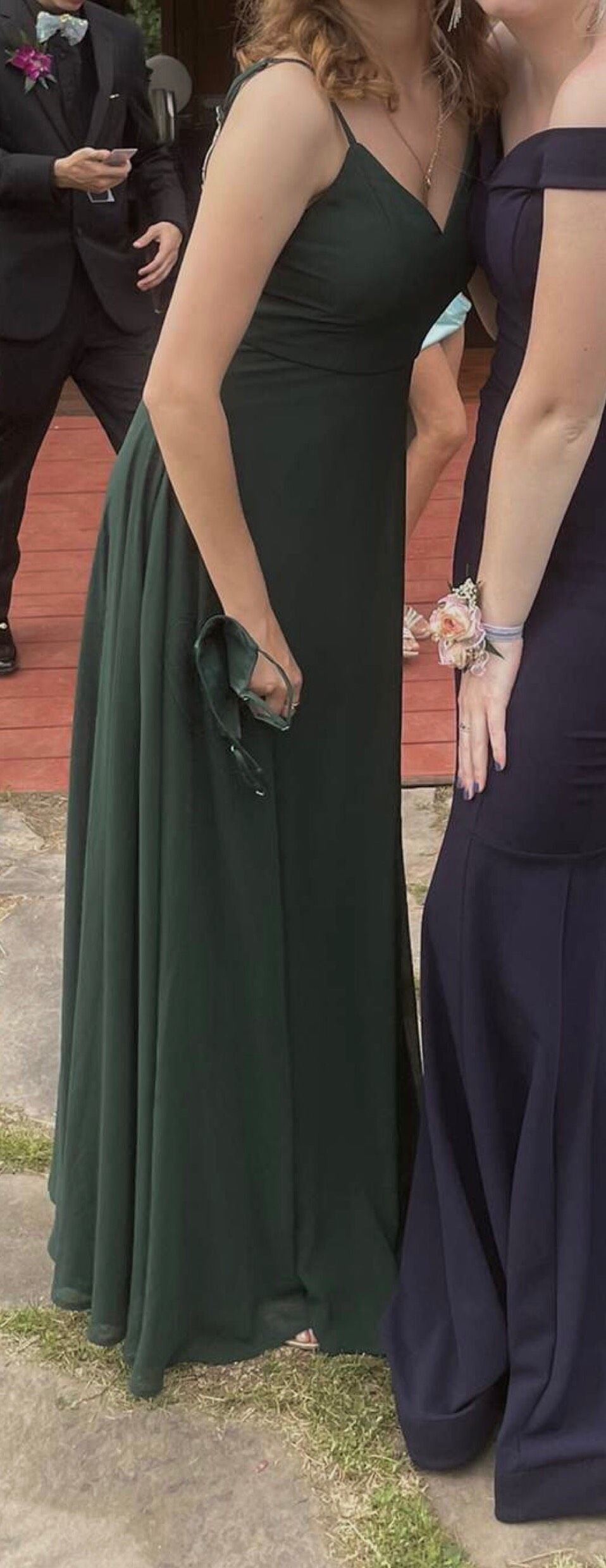 Size 0 Green Floor Length Maxi on Queenly