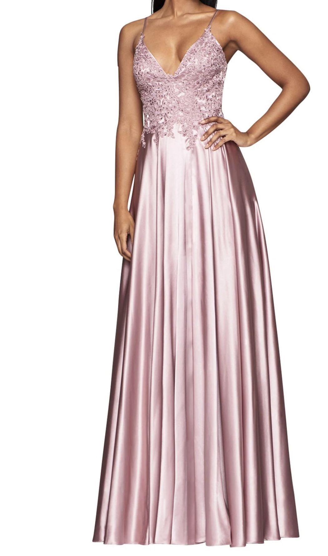 Style S10400 faviana glamour Size 0 Pink Dress With Train on Queenly