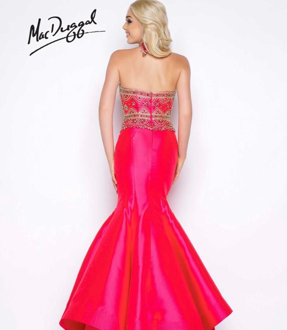 Mac Duggal Size 4 Prom Strapless Pink Mermaid Dress on Queenly