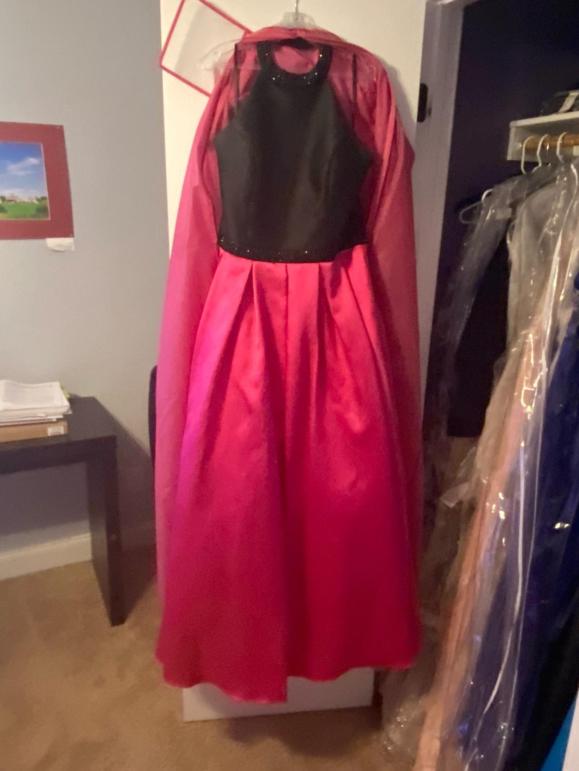 Let’s Plus Size 20 Halter Pink Ball Gown on Queenly