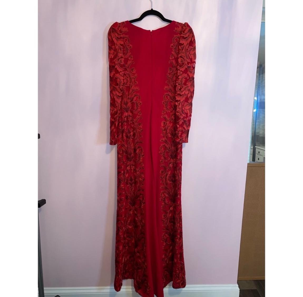 Tadashi shoji Size 2 Red A-line Dress on Queenly