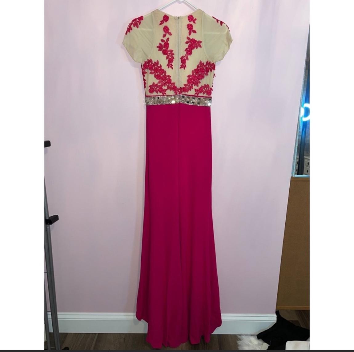 Custom made Size 2 Prom Pink Dress With Train on Queenly