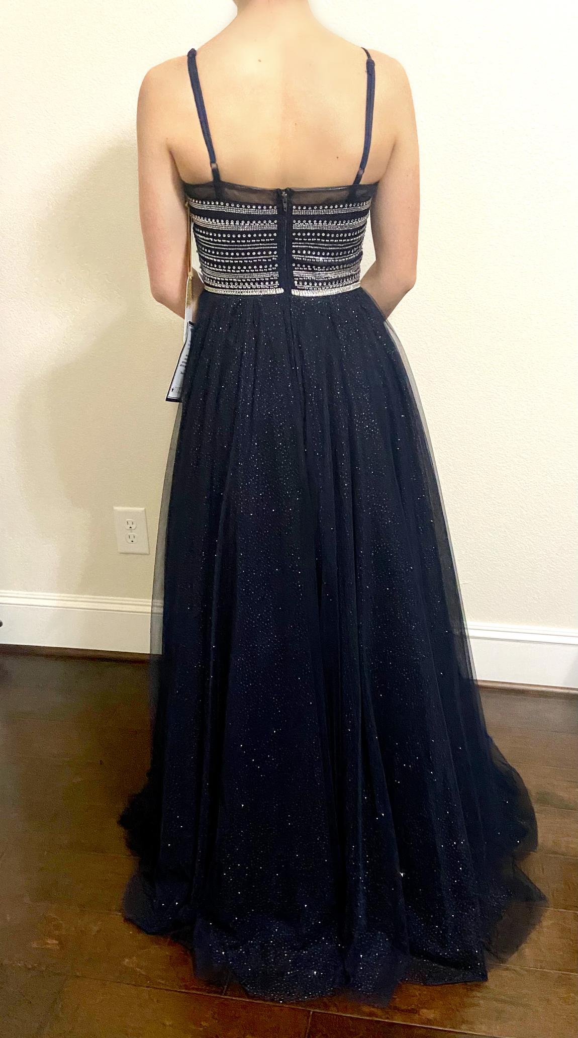 Say Yes to the Prom Size 2 Prom Blue Ball Gown on Queenly