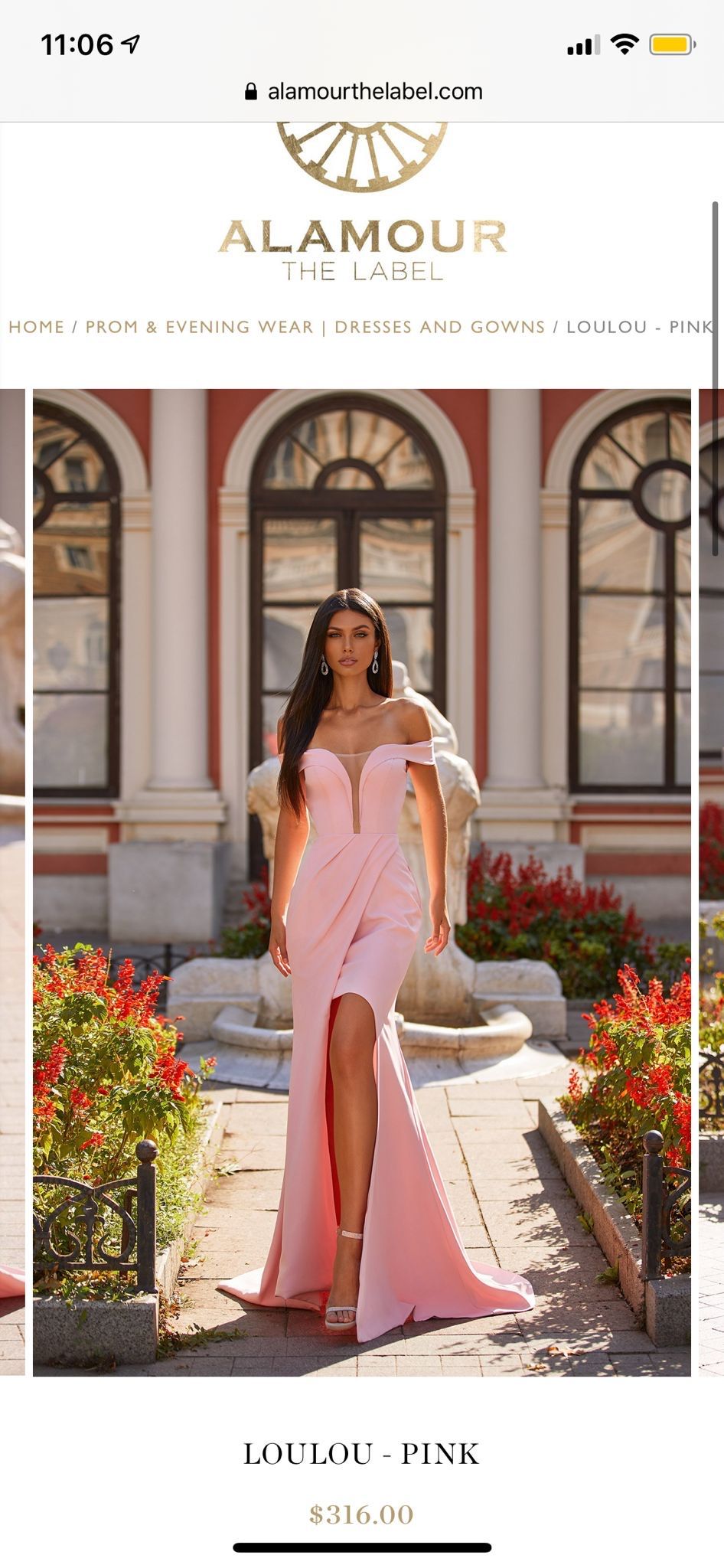 Alamour The Label Size 4 Pink Side Slit Dress on Queenly