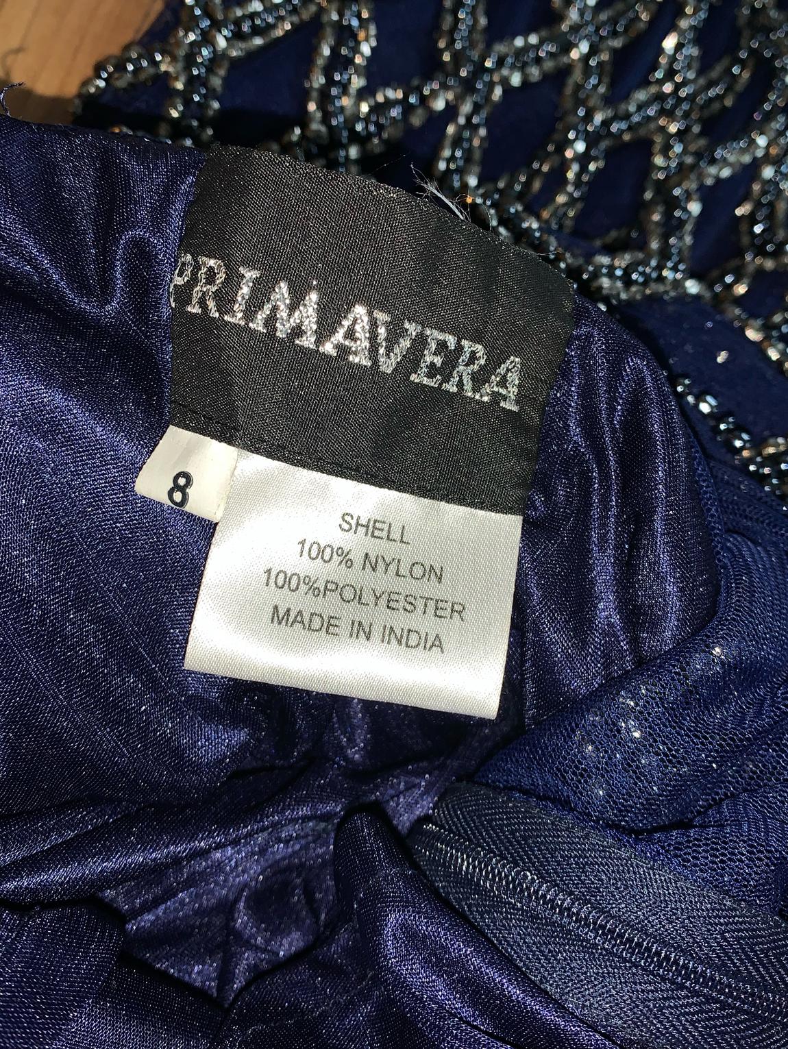 Primavera Size 8 Blue A-line Dress on Queenly