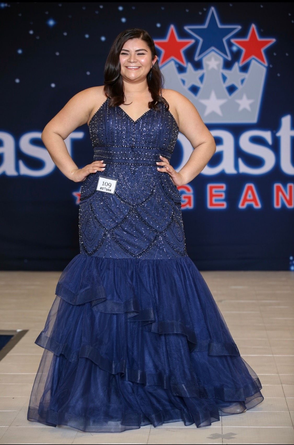 Envious Couture Plus Size 22 Blue Mermaid Dress on Queenly