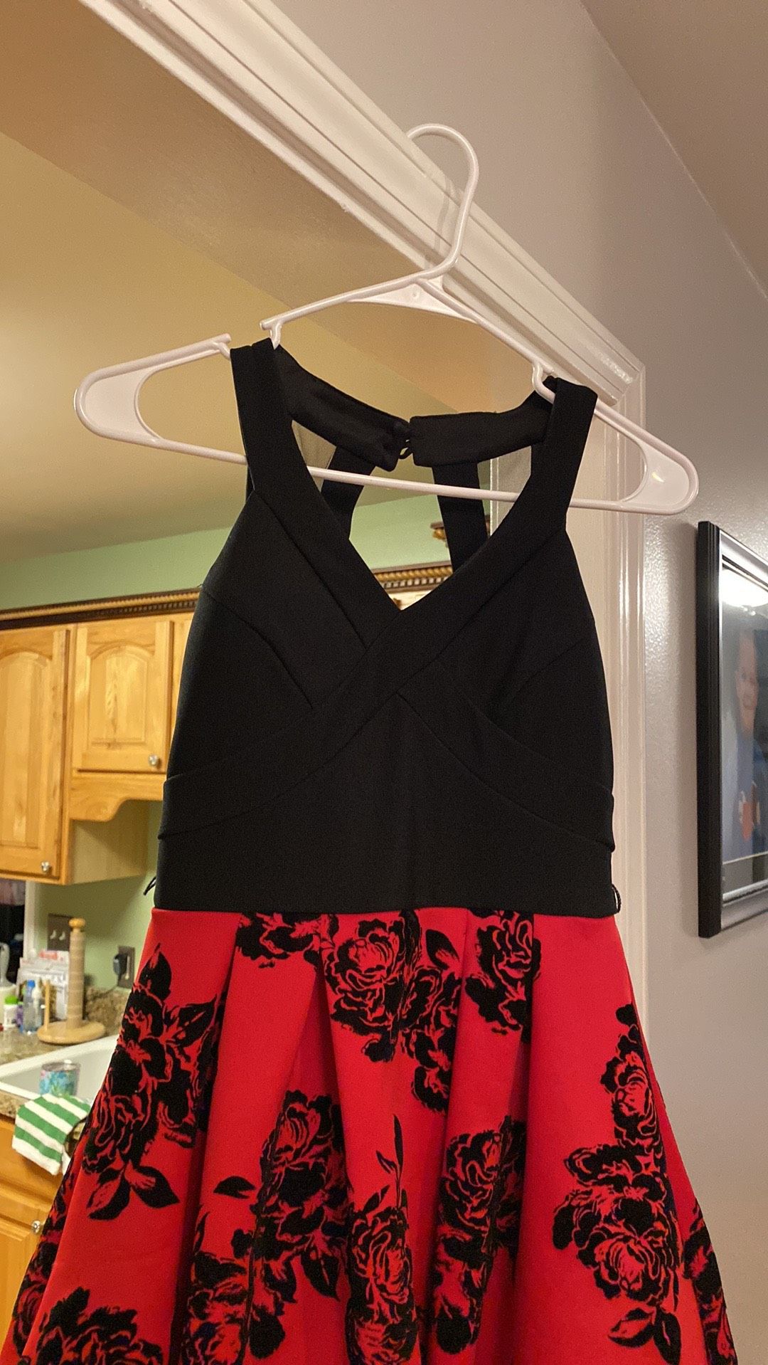 Girls Size 3 Red Cocktail Dress on Queenly