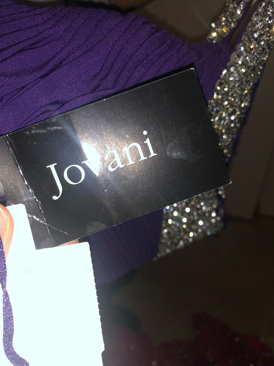 Jovani Size 2 Prom One Shoulder Sequined Purple Floor Length Maxi on Queenly