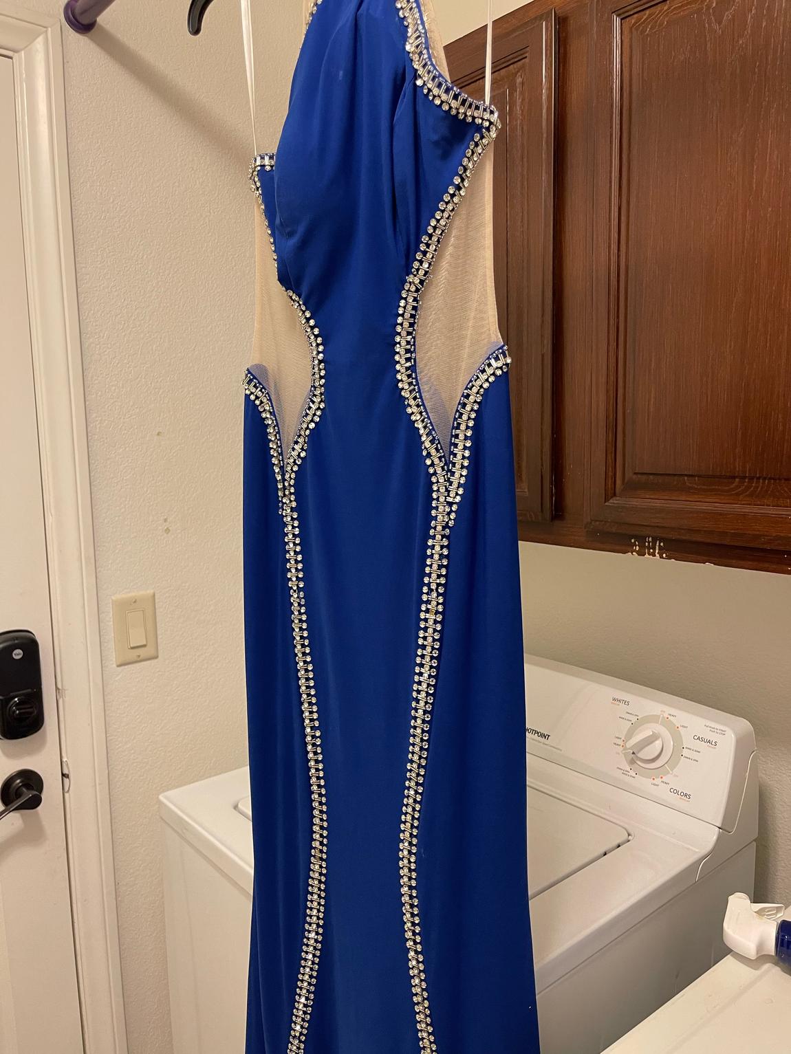 Size 6 Blue Mermaid Dress on Queenly