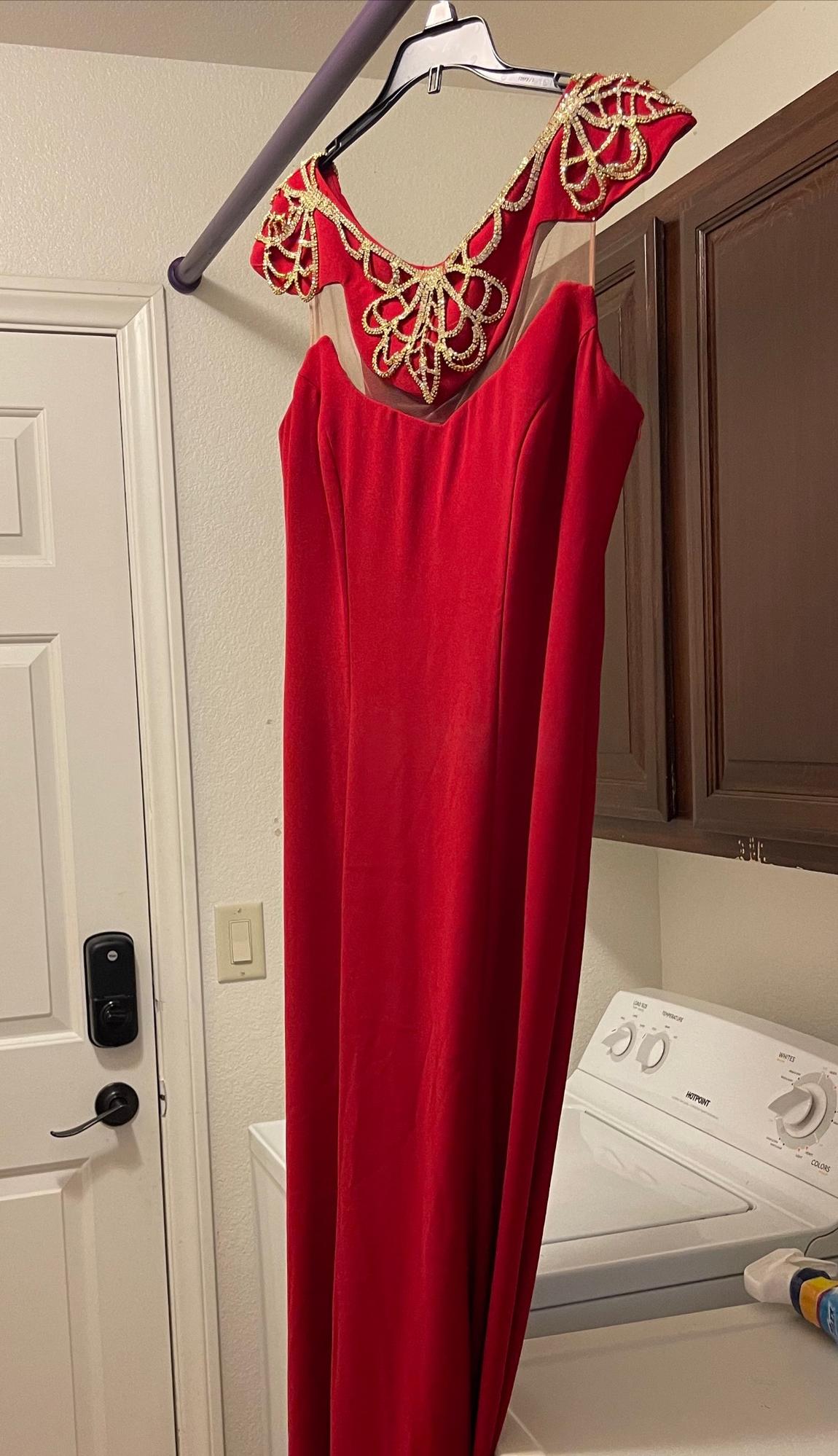 Size 8 Red Mermaid Dress on Queenly