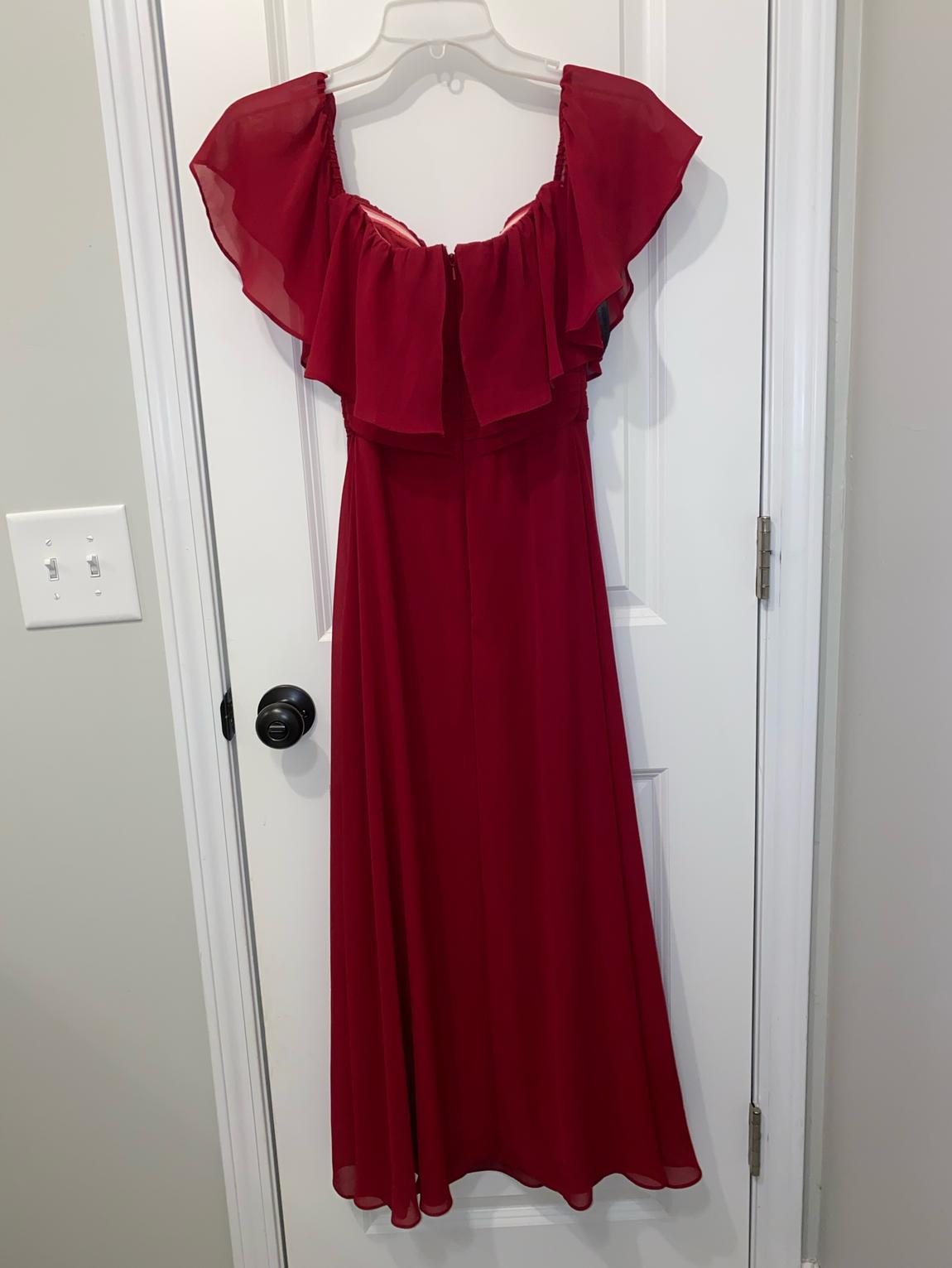 Size 00 Red A-line Dress on Queenly