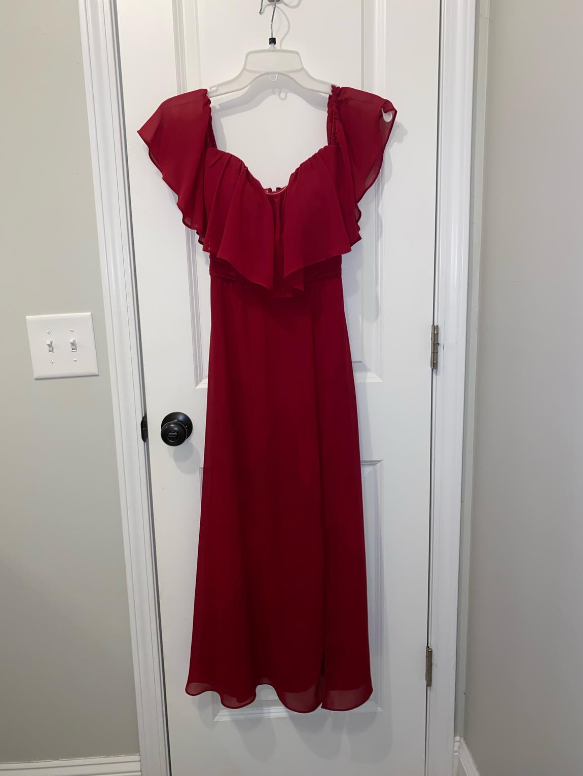 Size 00 Red A-line Dress on Queenly