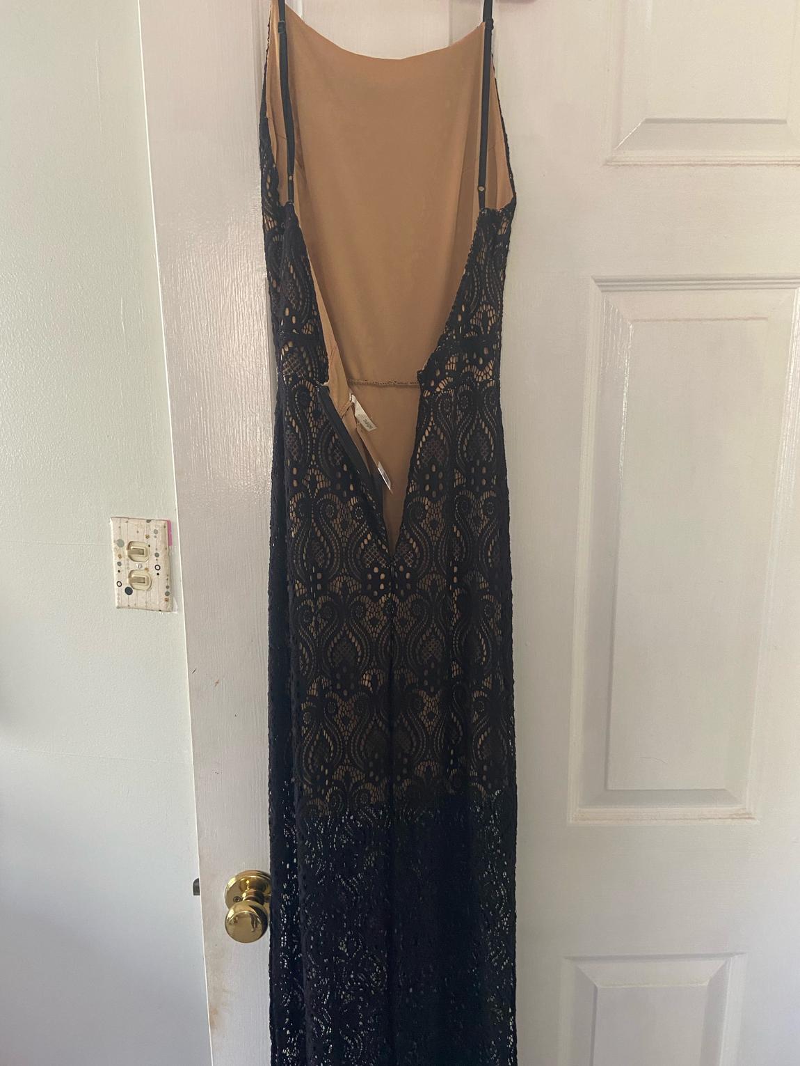 Size 0 Lace Black Floor Length Maxi on Queenly