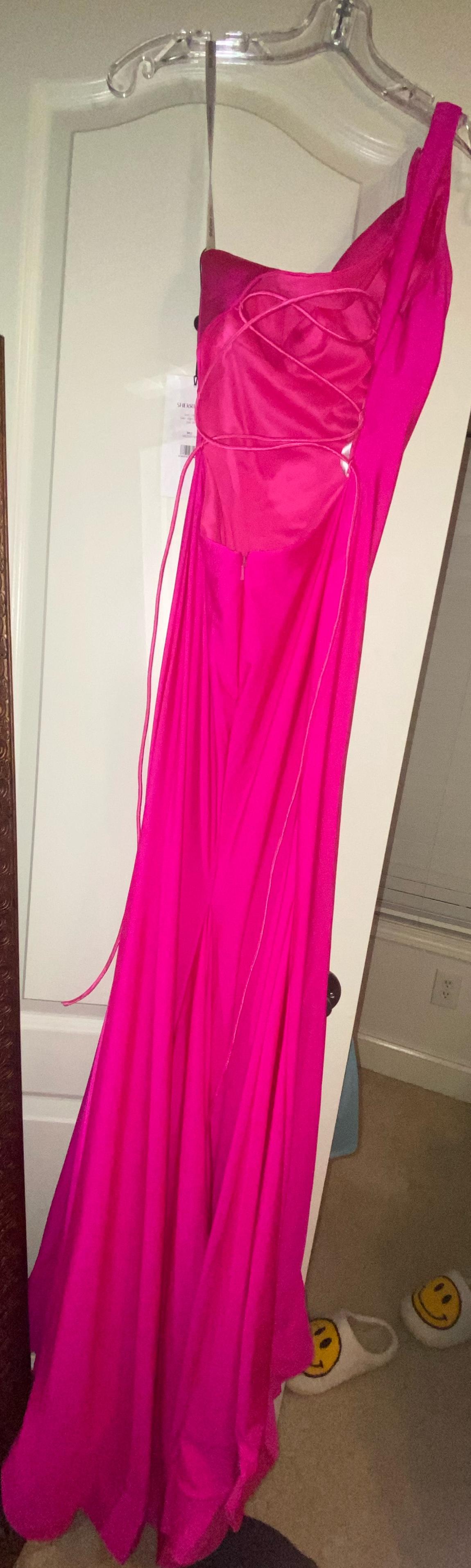 Sherri Hill Size 00 Hot Pink Floor Length Maxi on Queenly