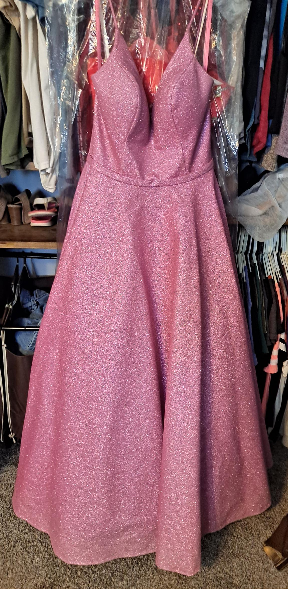 MoriLee Size 12 Prom Pink A-line Dress on Queenly