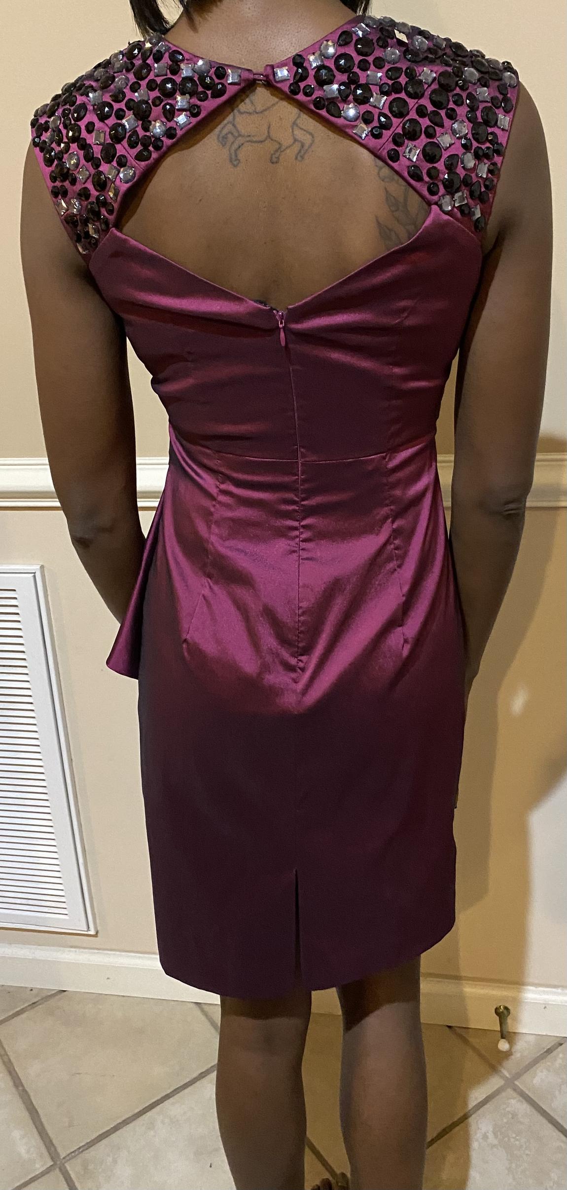 Maggy London Size 4 Purple Cocktail Dress on Queenly