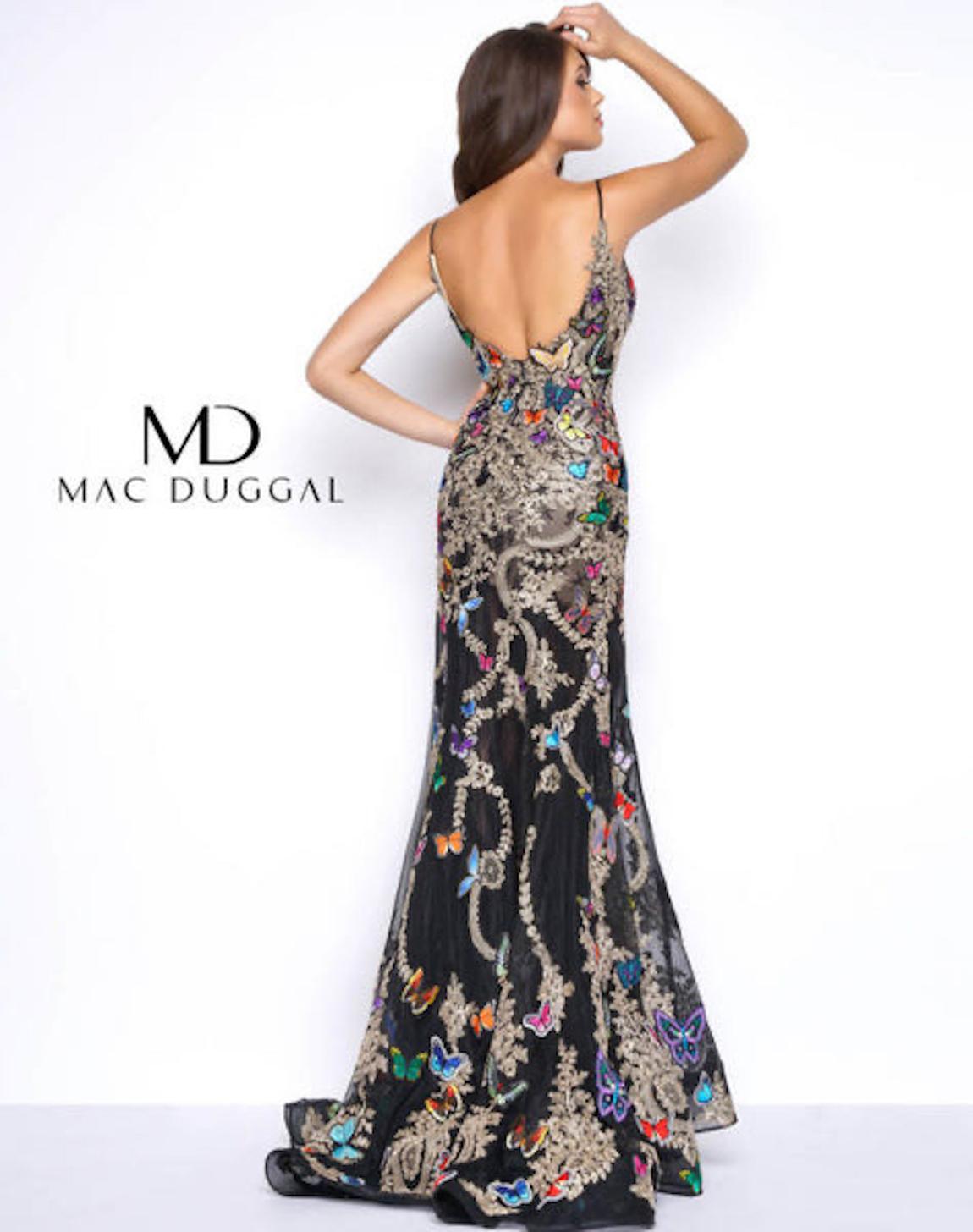 Mac Duggal Girls Size 6 Lace Multicolor Mermaid Dress on Queenly